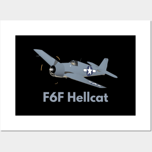 WW2 F6F Hellcat Airplane Posters and Art